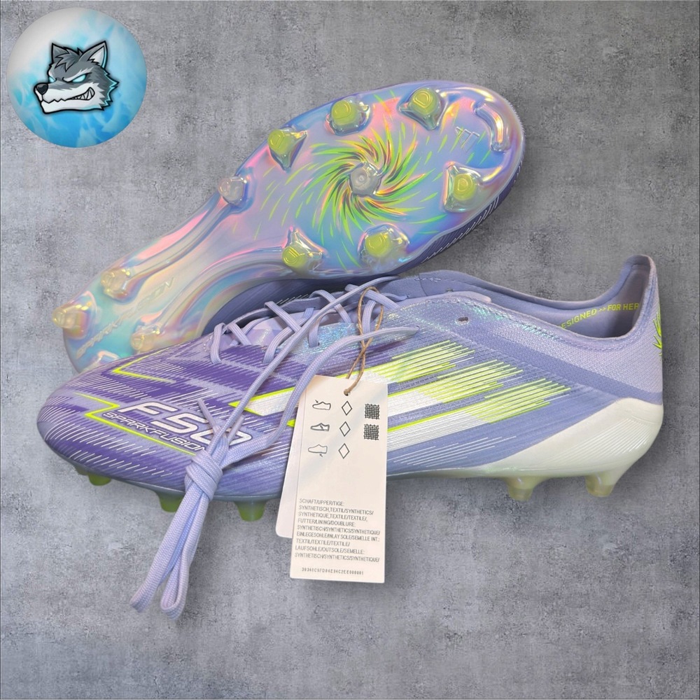 Adidas F50 Sparkfusion Elite FG/AG Soccer Cleats Violet Womens 13 Mens 12 JR9225
